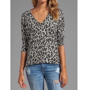 Joie "Chyanne" Leopard Animal Print Sweater